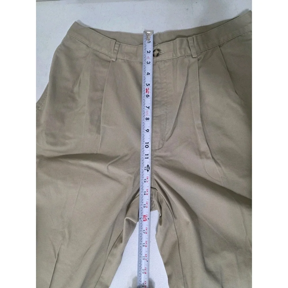 Vtg Deadstock Nike Playerpant Mens 36 Khaki Pleated Pant Unhemmed 152617-235 NWT